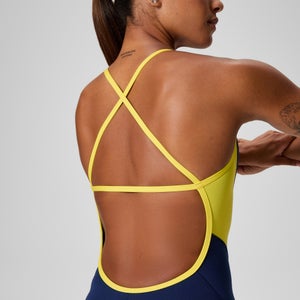 Women's Spark Splice Crossback One Piece Navy