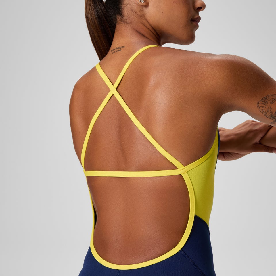 Women's Spark Splice Crossback One Piece Navy