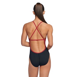 Women's Spark Splice Crossback One Piece Red