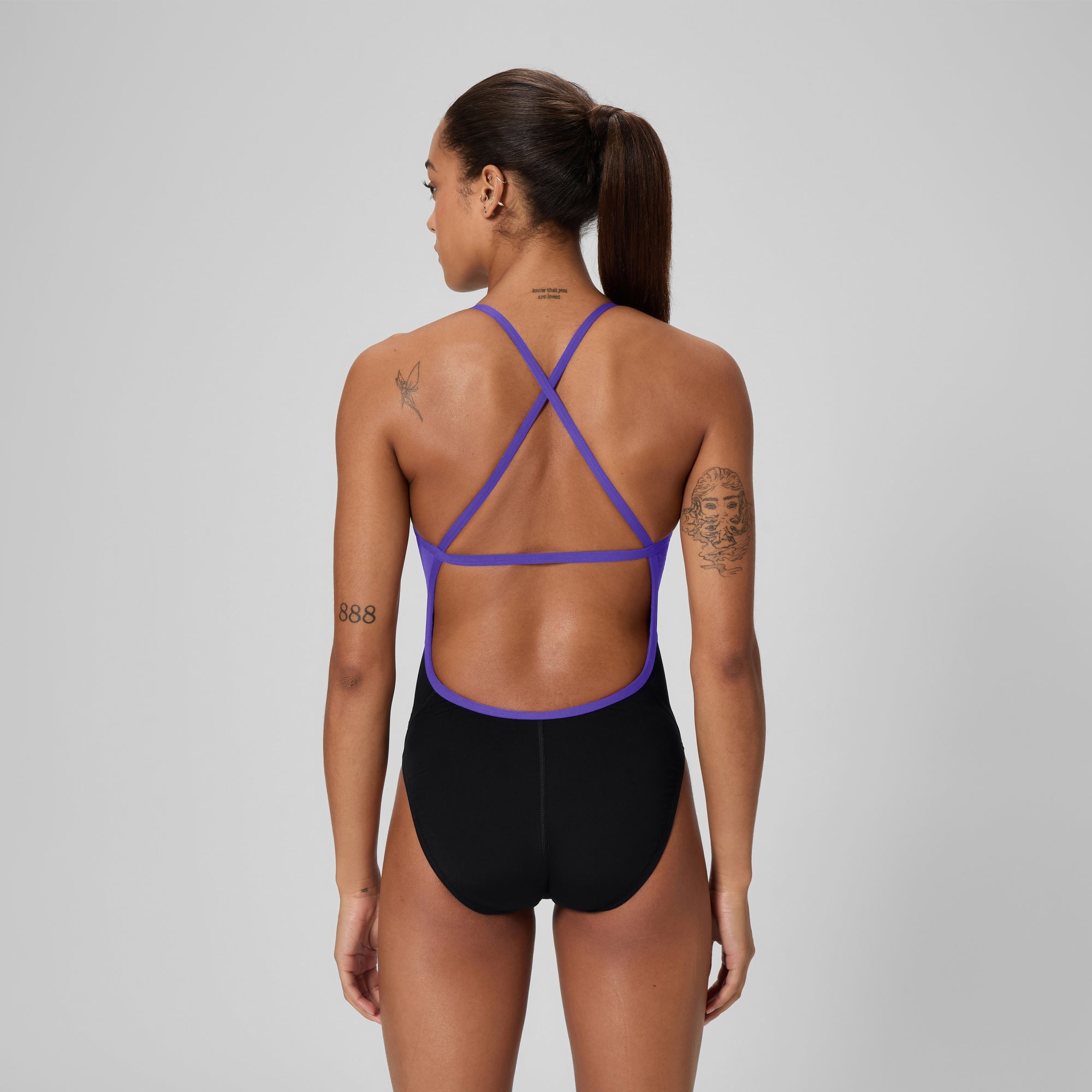 Women's Spark Splice Crossback One Piece Purple | Speedo USA