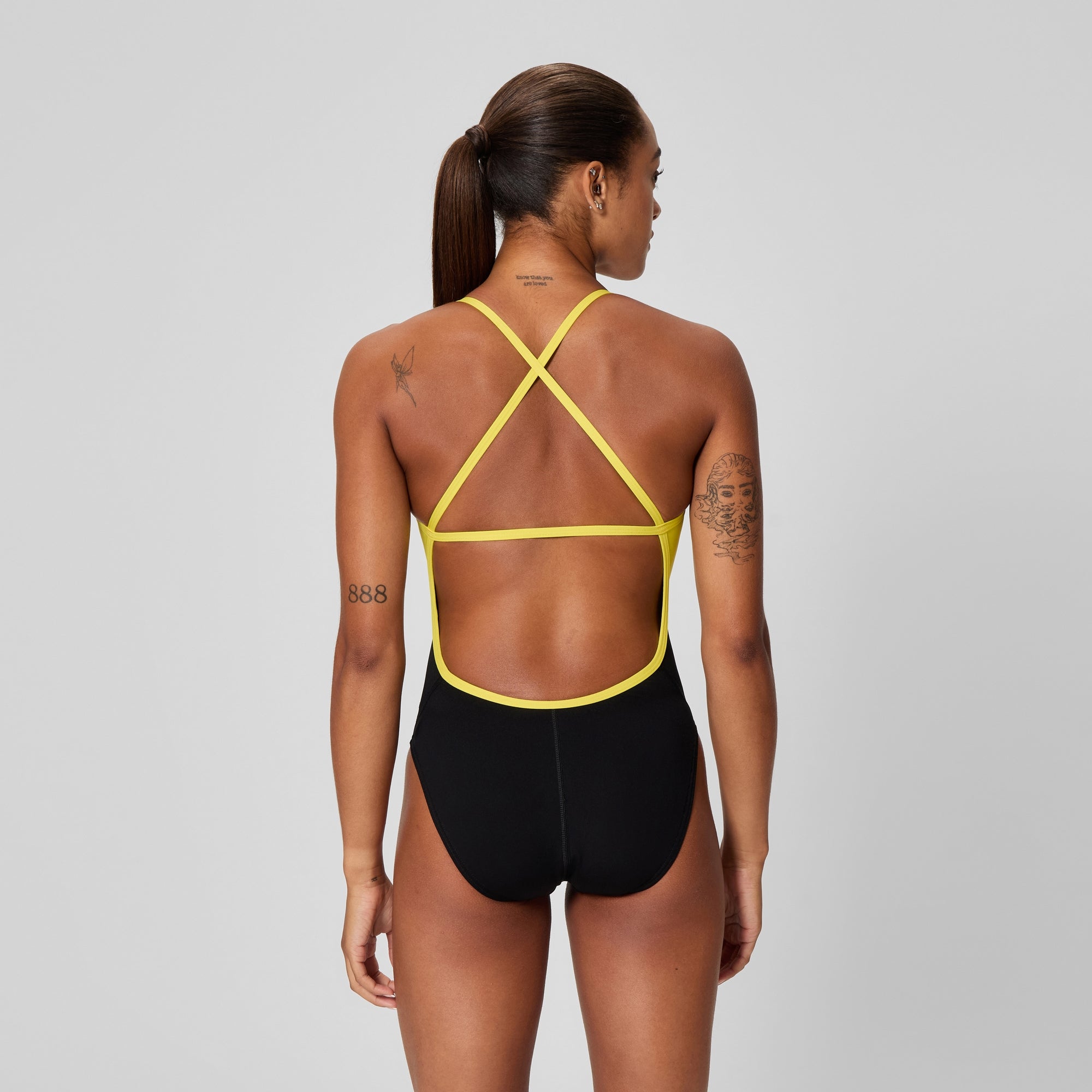 Women's Spark Splice Crossback One Piece Yellow | Speedo USA