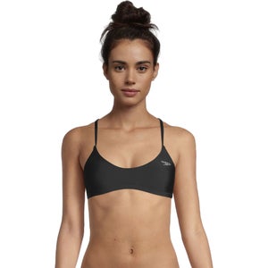 Solid Tie Back Bikini Top - Black |Size L