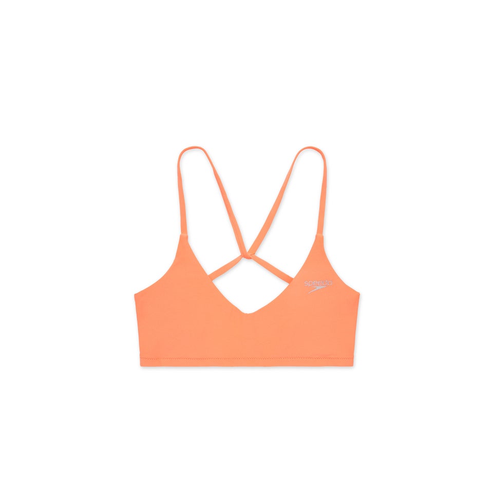 Solid Tie Back Bikini Top