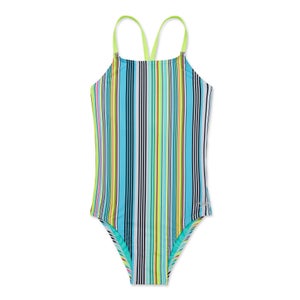 Women's Printed Tie Back One Piece Black