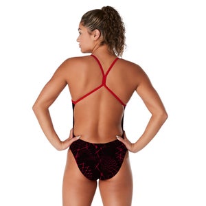 Women's Galactic Highway One Back One Piece Red