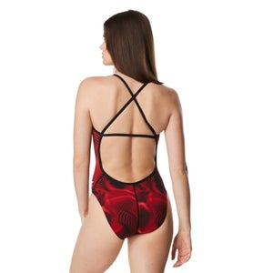 Women's Fusion Vibe CrossBack One Piece Red