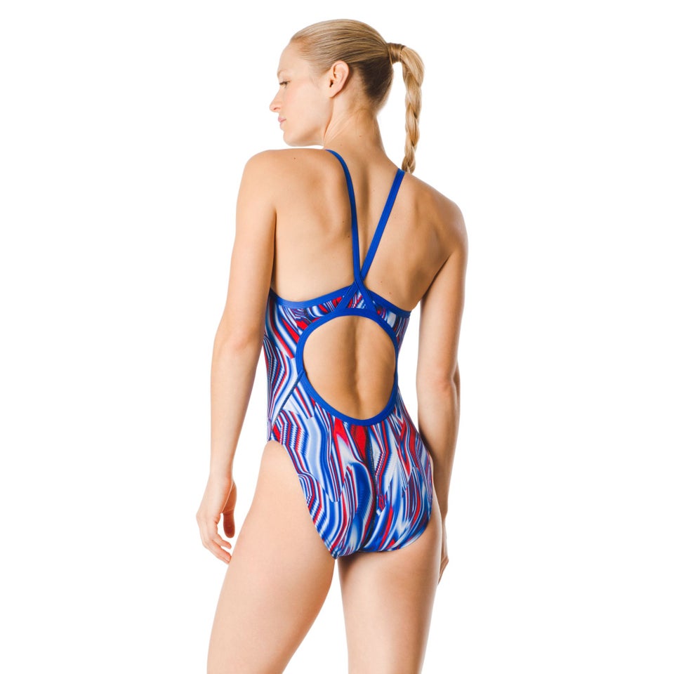 Liquid Velocity Flyback One Piece Red, White, Blue