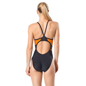 Women's Tone Setter Splice Flyback One Piece Black