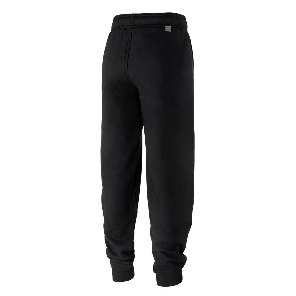 Pantalon de survêtement coupe décontractée unisexe, noir