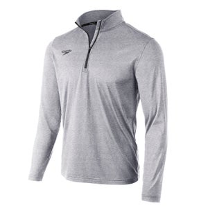 Chemise unisexe manches longues avec fermeture à glissière quart de tour, gris