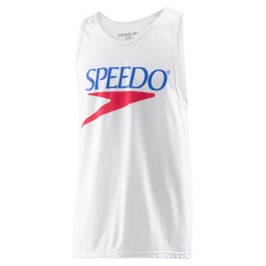 Men's Vintage Logo Tank White - M