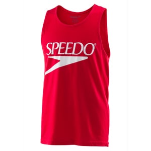 Men's Vintage Logo Tank Red - L