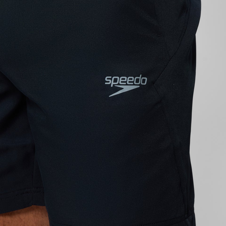 Short de survêtement en tricot pour hommes, noir