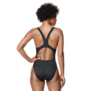 Women's Rib Quantum One Piece Black