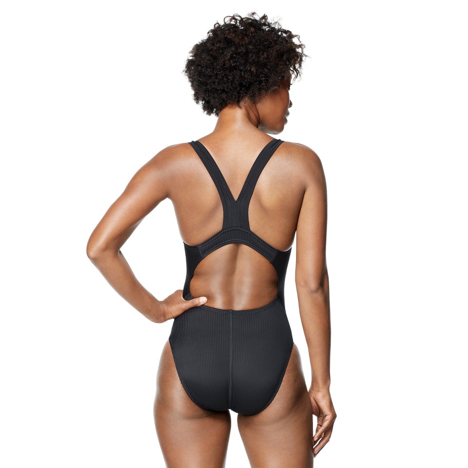 Women's Rib Quantum One Piece Black