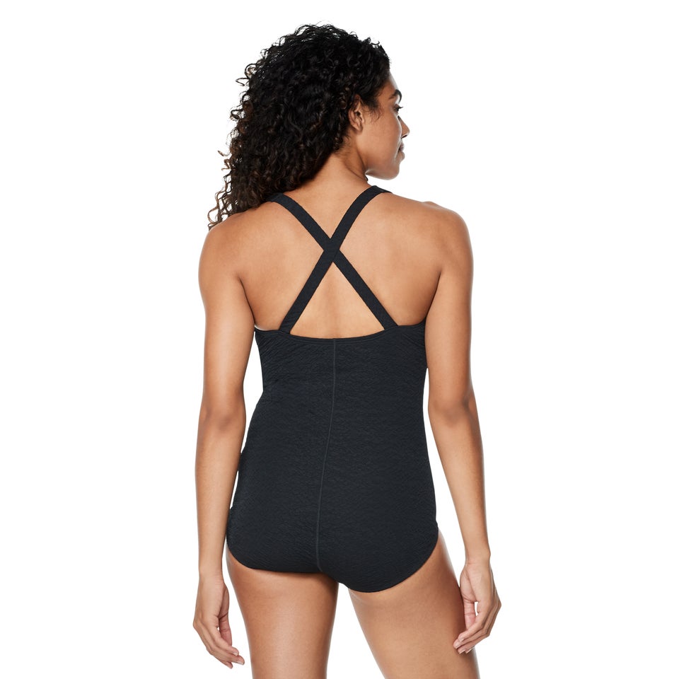 Pebble Texture X Back One Piece