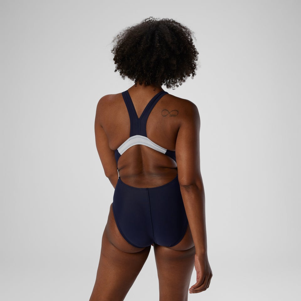 Monopièce Quantum Fusion Splice pour femmes, bleu marine