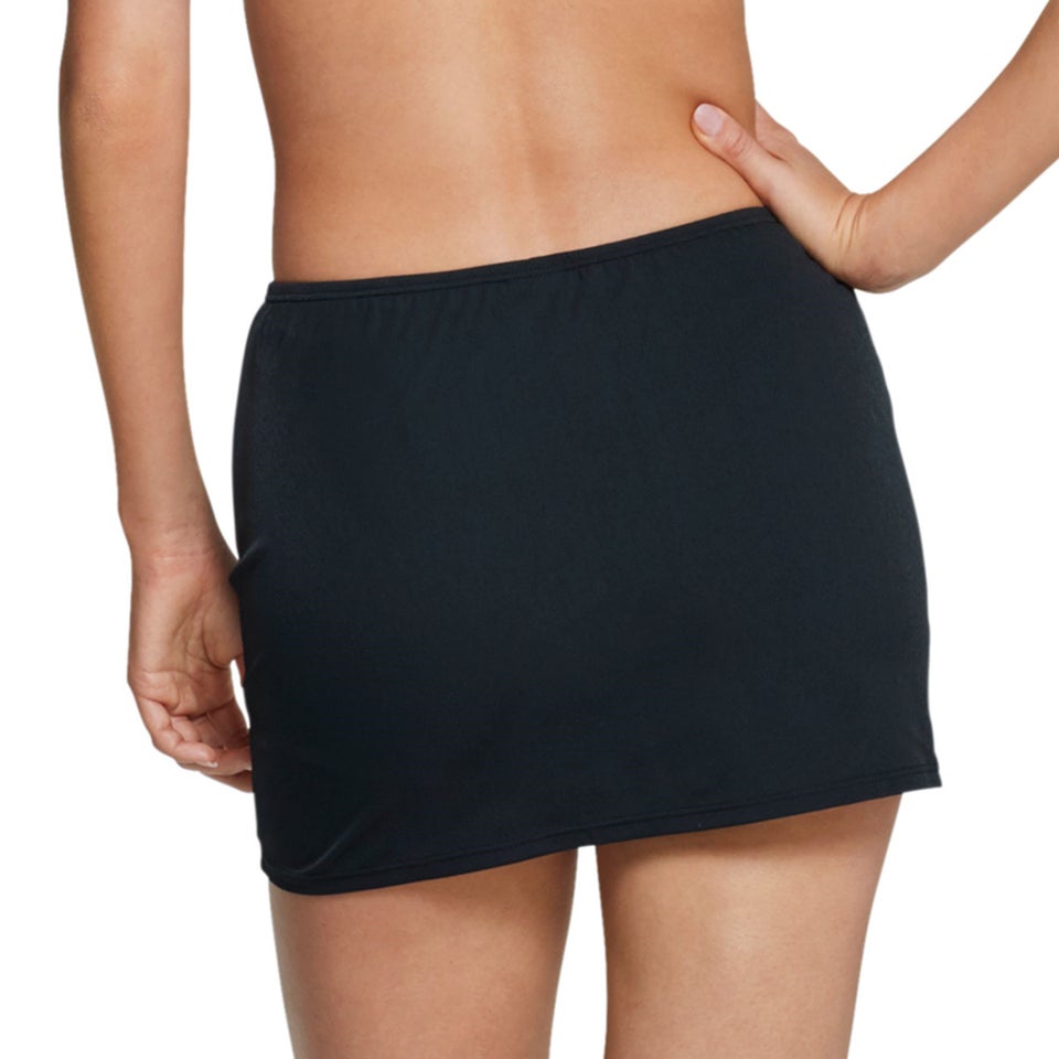 Women's Swim Skirt With Compression Short Black