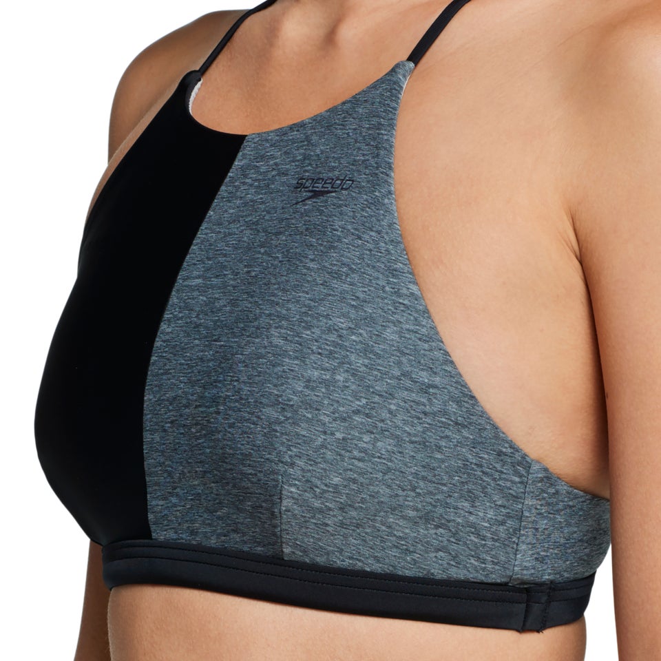 Colorblock High Neck Top