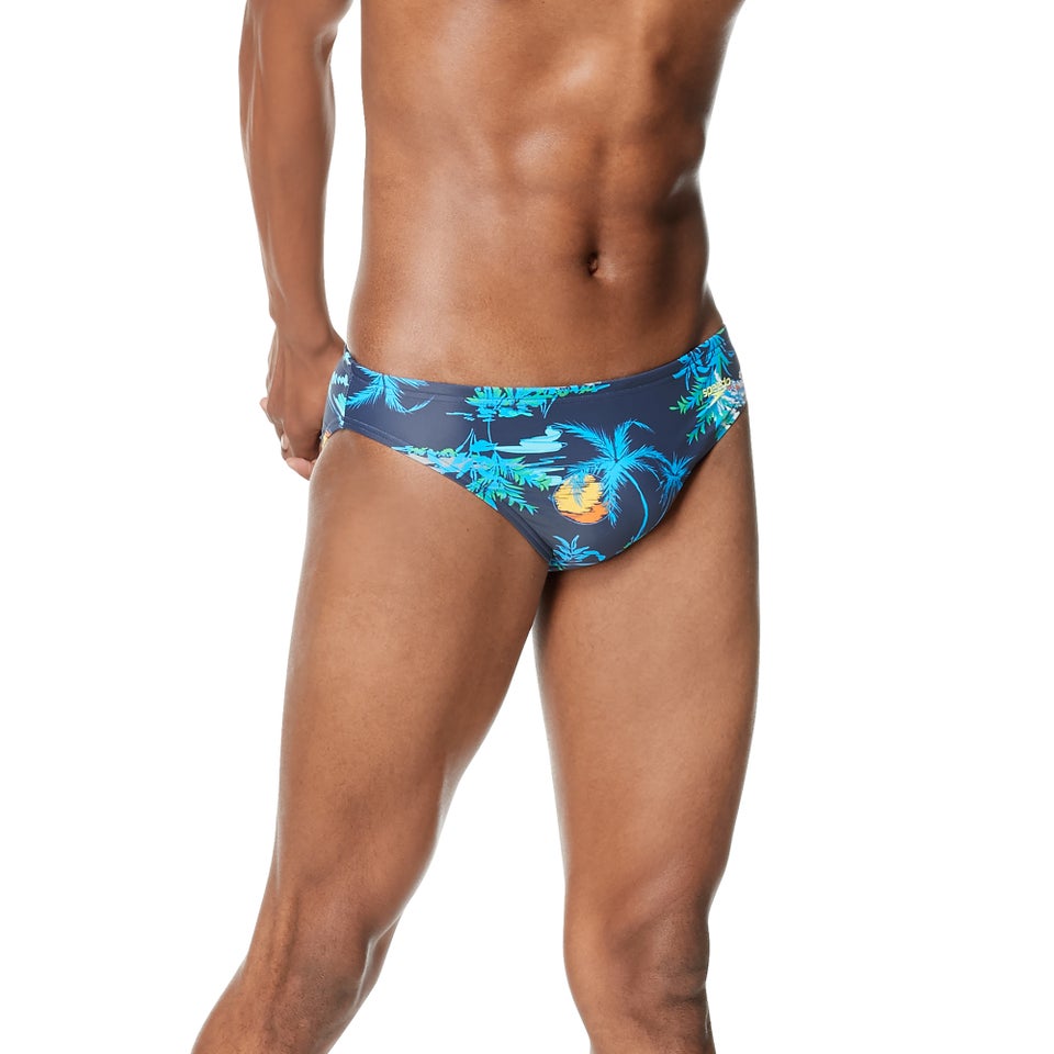 Men's Printed Solar Brief 2" Blue