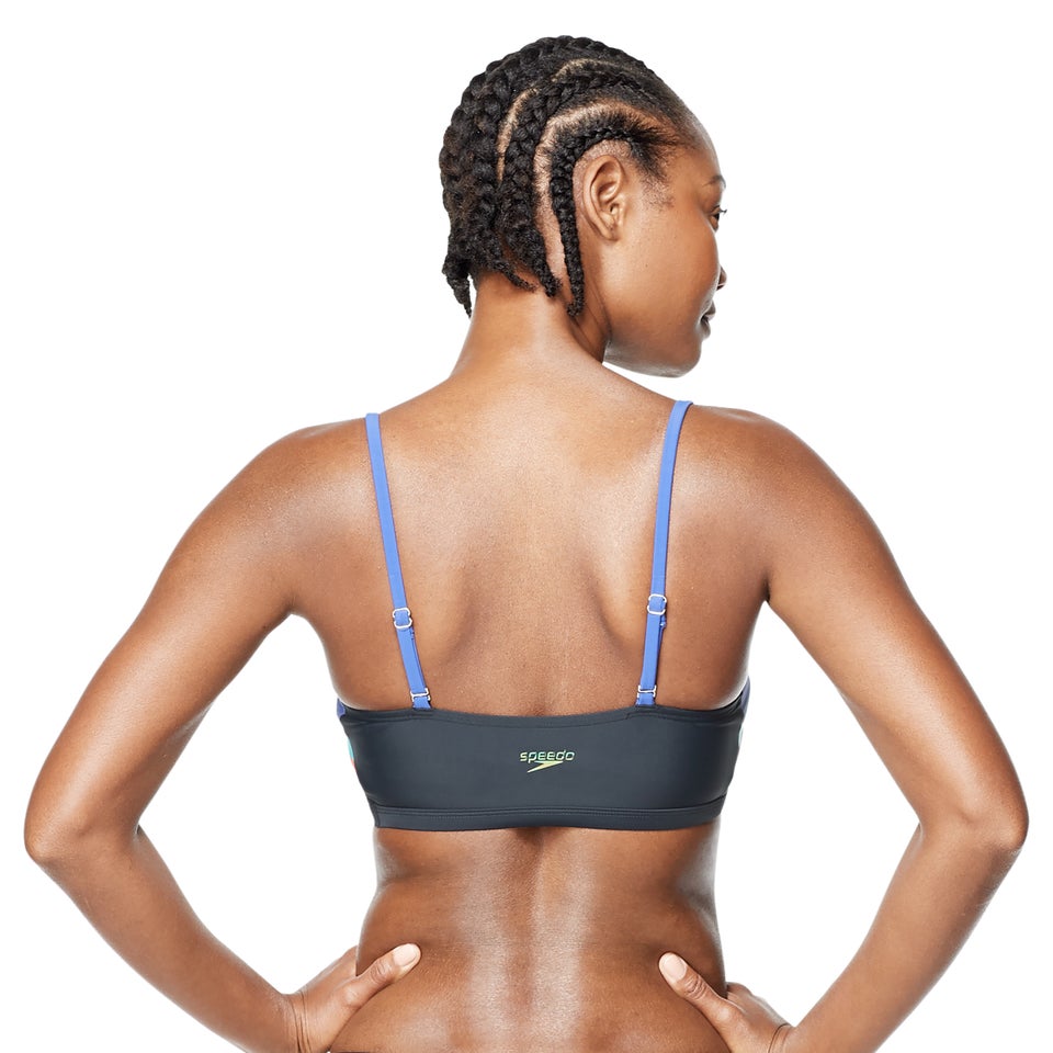 Adjustable Colorblock Bikini Top