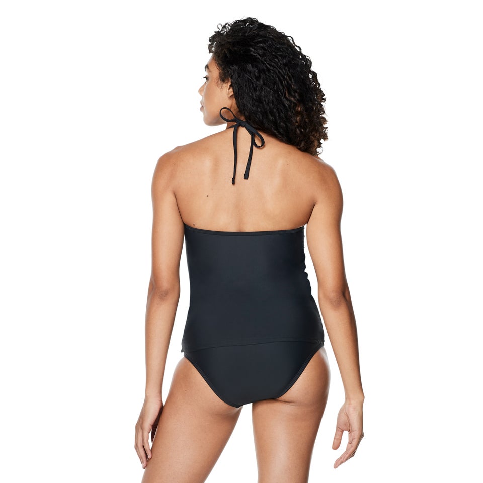 V-Neck Halter One Tankini