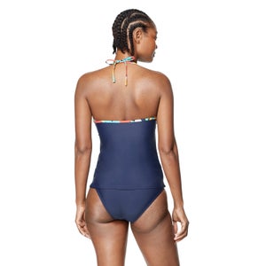 V-Neck Halter One Tankini
