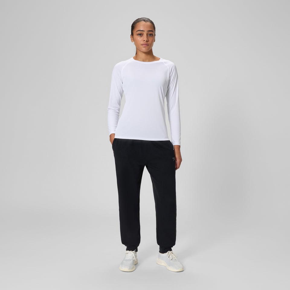 Women's Long Sleeve Swim Tee White