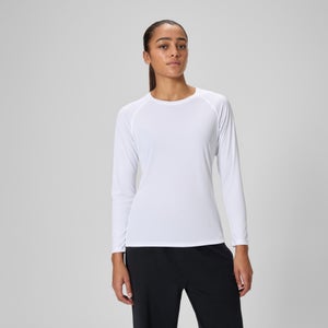 Women's Long Sleeve Swim Tee White