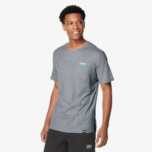 Short Sleeve Graphic Vibe Rashguard - Gray | Size L