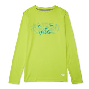 Long Sleeve Graphic Swim Shirt - Lime | Size L