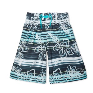 Floral Printed Boardshort 17" - Black | Size L