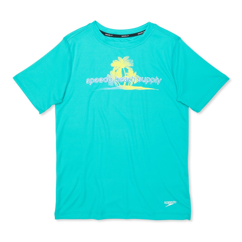 Short Sleeve Graphic Swim Shirt