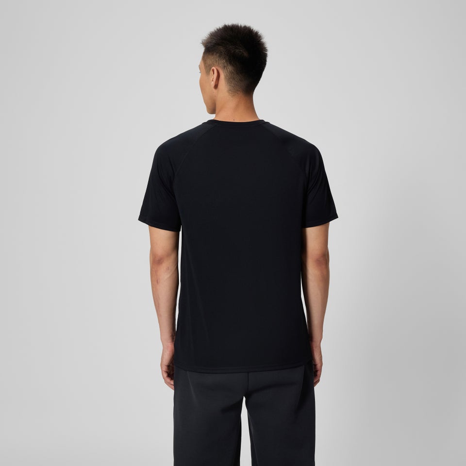 Maillot dermoprotecteur de bain manches courtes New Easy pour hommes, noir