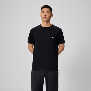 Maillot dermoprotecteur de bain manches courtes New Easy pour hommes, noir