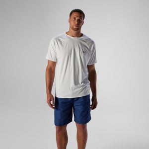 Men's New Easy Short Sleeve Rashguard White - L