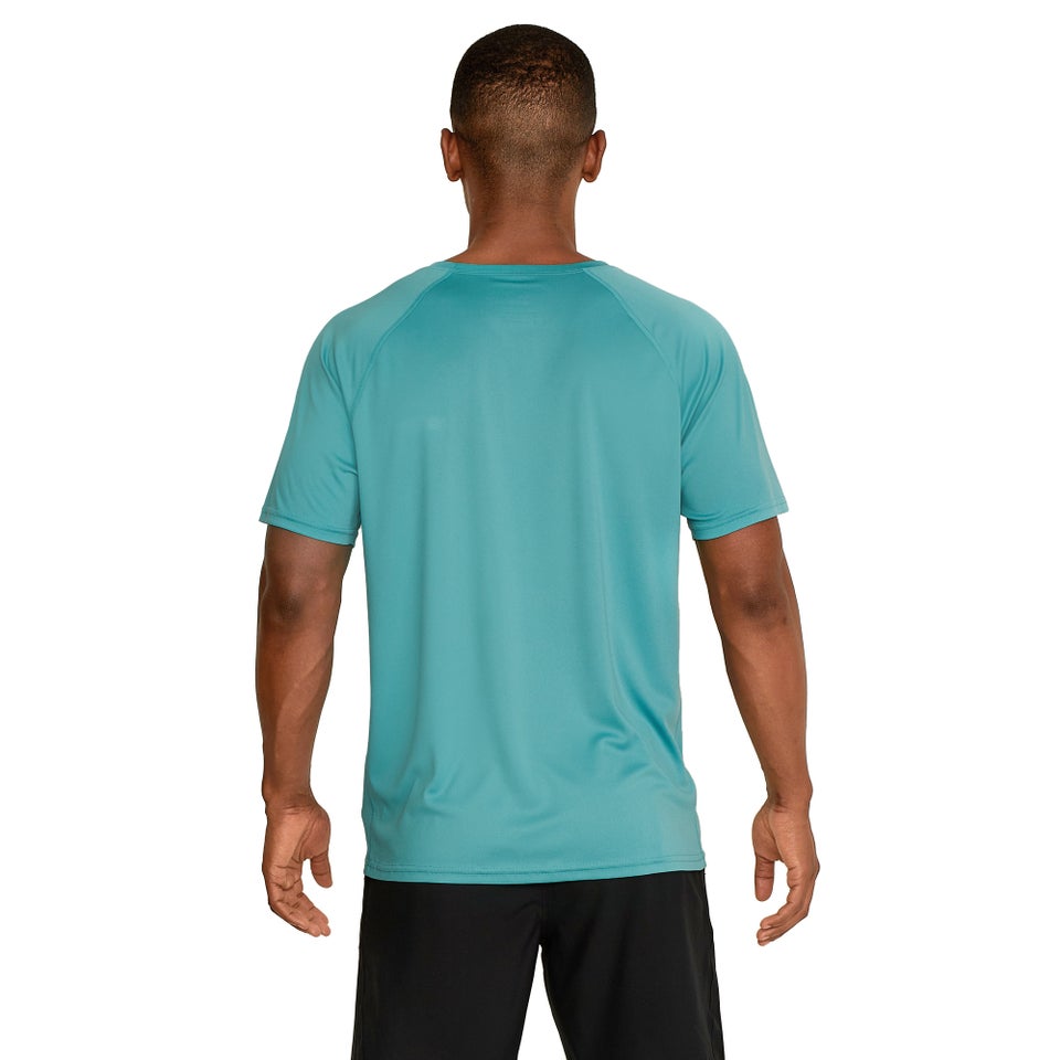 Men's Easy Solid Short Sleeve Rashguard Green