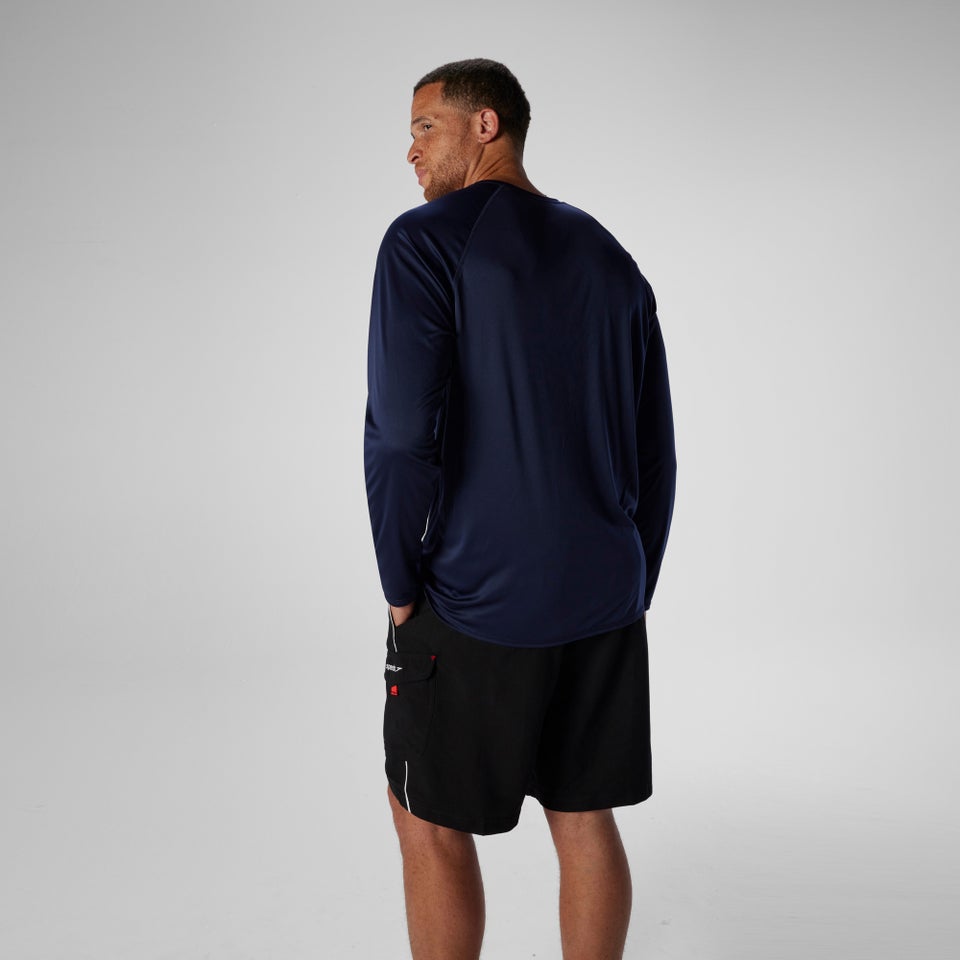 Men's New Easy Long Sleeve Granite Rashguard Navy