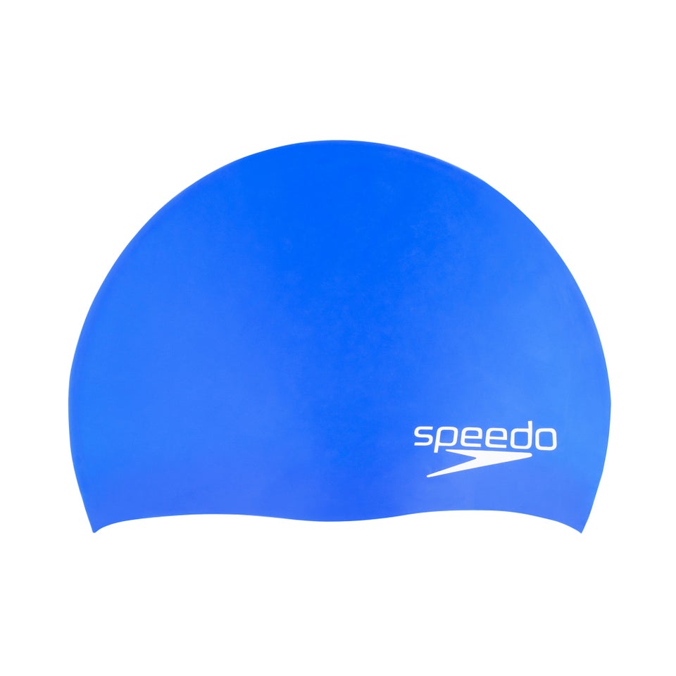 Junior Elastomeric Solid Silicone Cap Blue