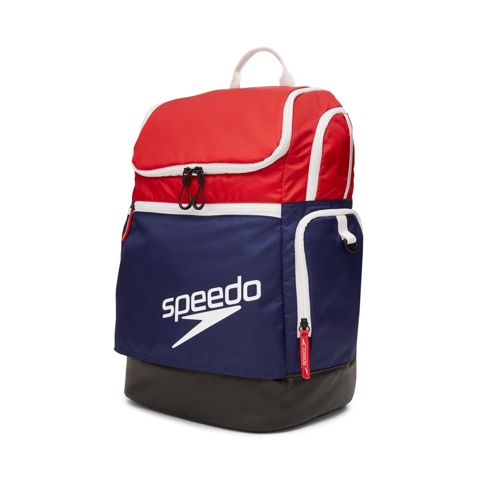 Sac à dos Teamster 2.0 unisexe, rouge/bleu marine