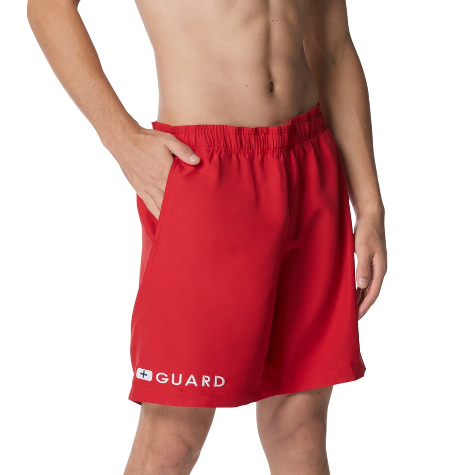 Men's Guard 19" Volley Swim Trunks Red