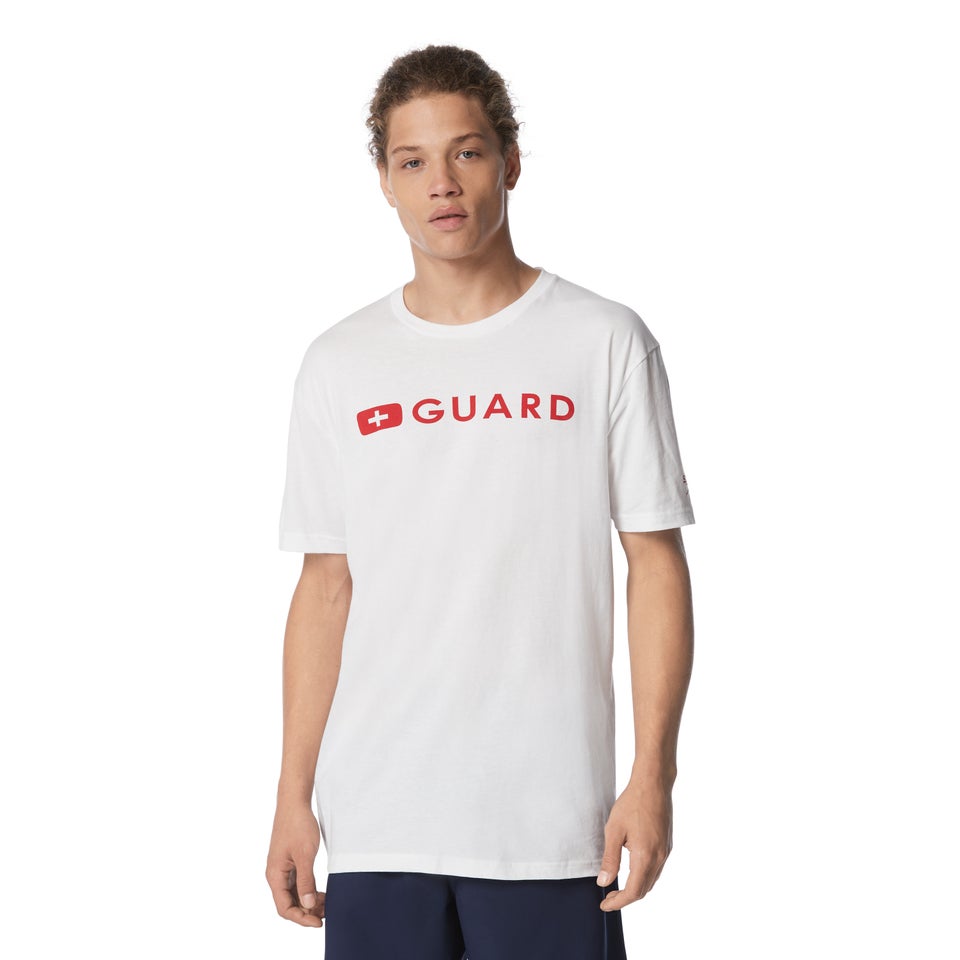 Unisex Adult Guard Crew Neck Tee White