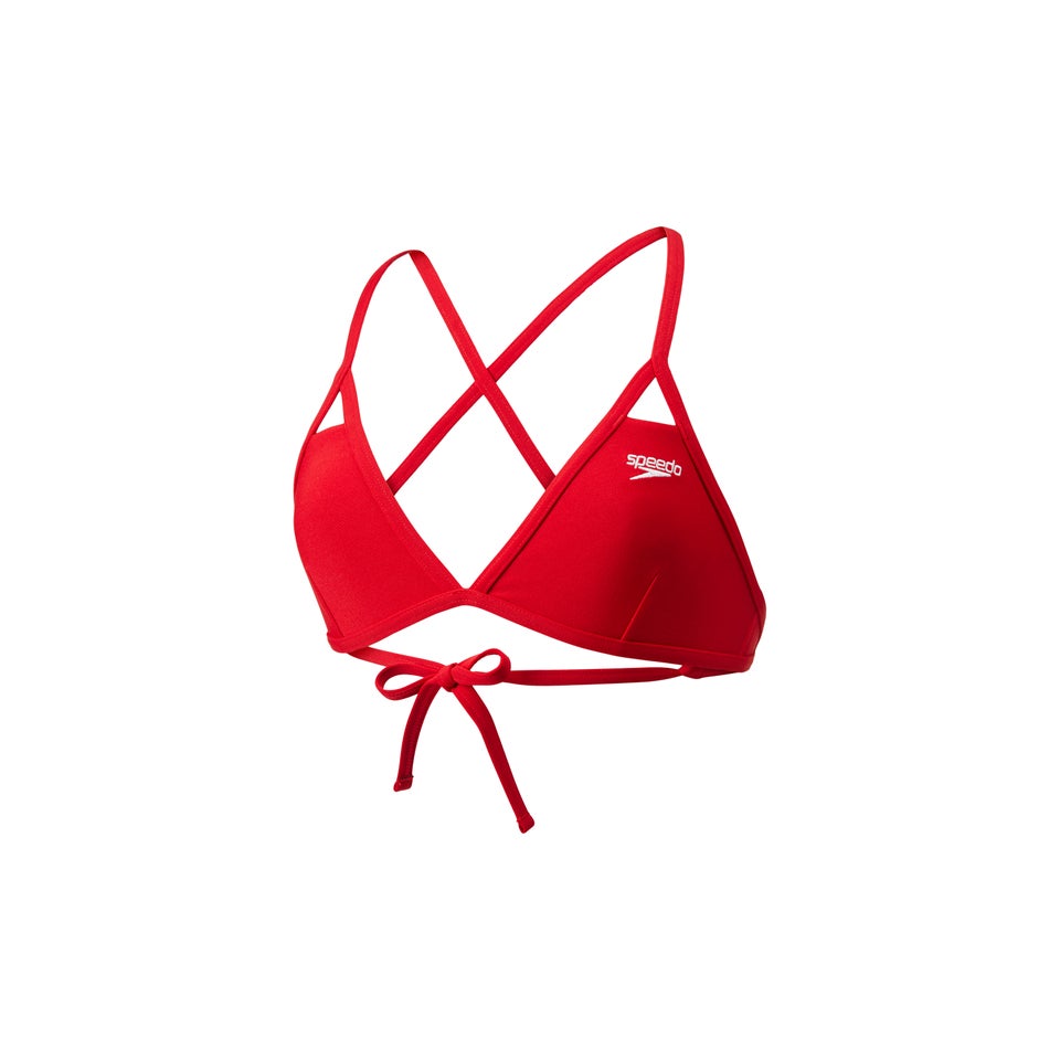 Women's Guard Triangle Bikini Top Red