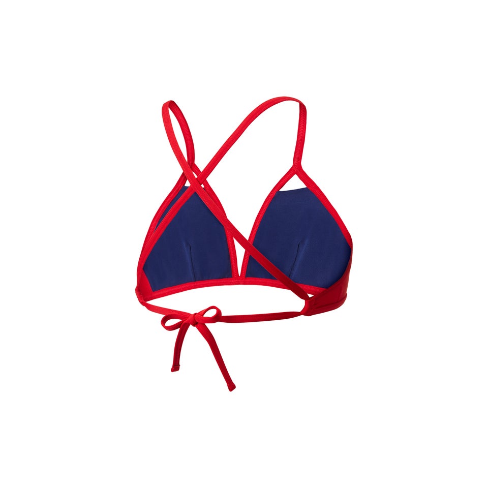 Women's Guard Triangle Bikini Top Red