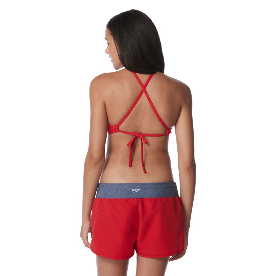 Women's Guard Triangle Bikini Top Red