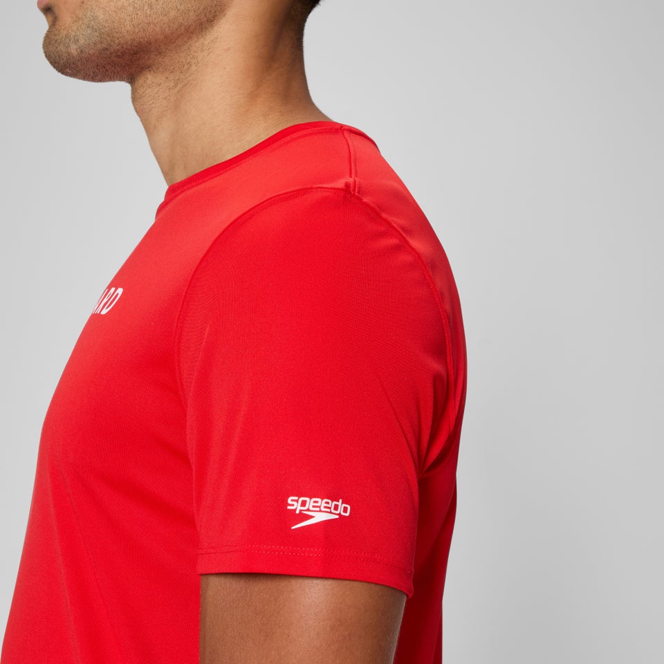 Men's Guard New Easy Short Sleeve Rashguard Red