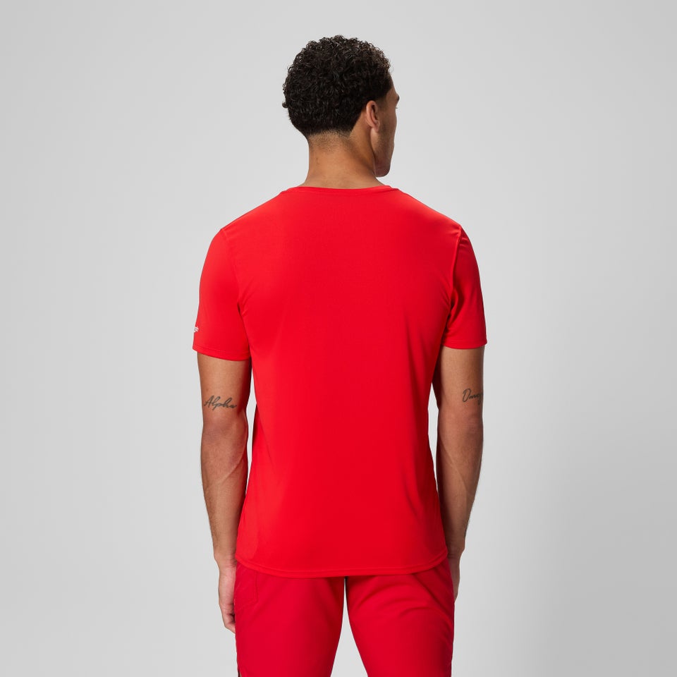 Men's Guard New Easy Short Sleeve Rashguard Red