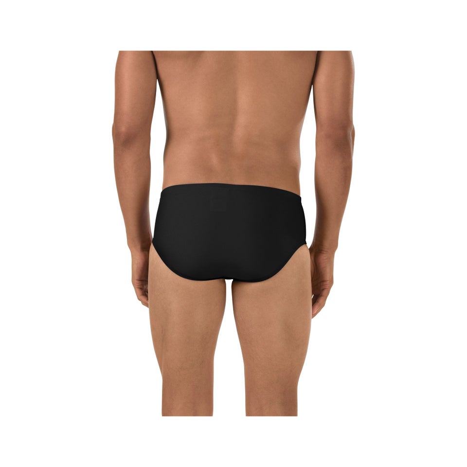 Caleçon boxeur ajusté couleur unie pour hommes, noir