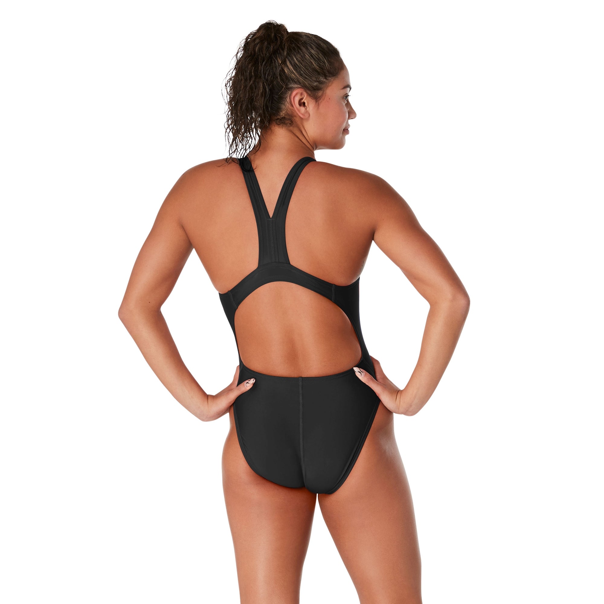 Women's Super Pro Back Solid One Piece Adult Black | Speedo USA