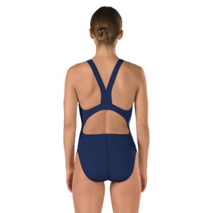 Women's Solid Super Proback Onepiece - Speedo Endurance+ Blue